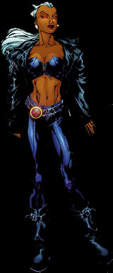Dans Mutant X, Storm n'a malheureusement pas échappé à Dracula...